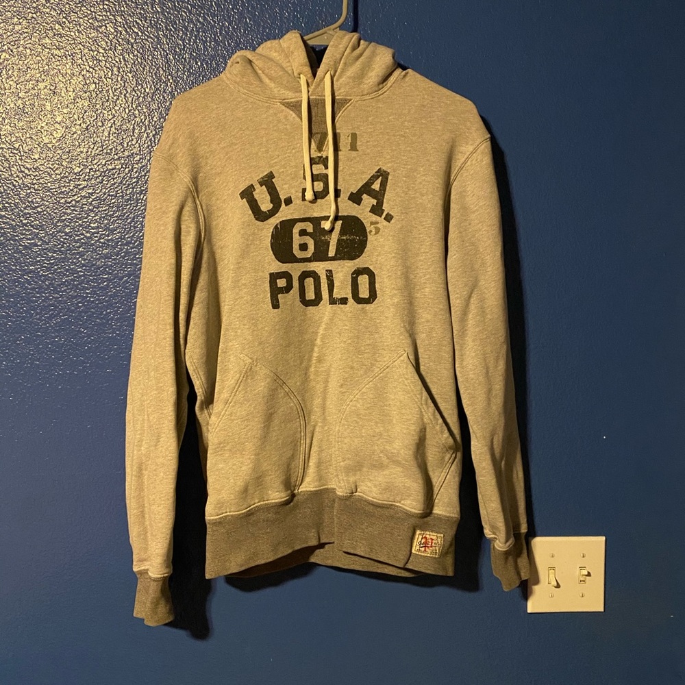 Polo Ralph Lauren Gray Hoodie Size M